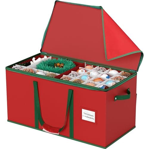 Simple Houseware Heavy-Duty Ornament Storage Box (128)
