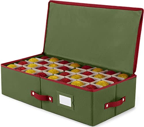 Zober Underbed Christmas Ornament Storage Box (64)