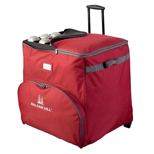 Balsam Hill Deluxe Rolling Ornament Chest (100)
