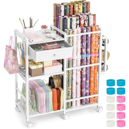 Aquzee Rolling Gift Wrap Station